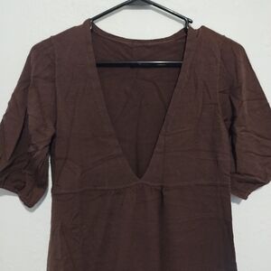 No label brown sweater dress